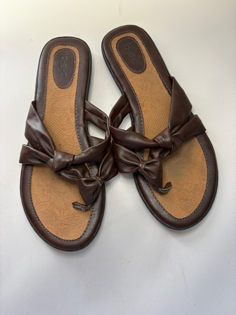 boc Women's Dark Brown Knotted Slide Sandals